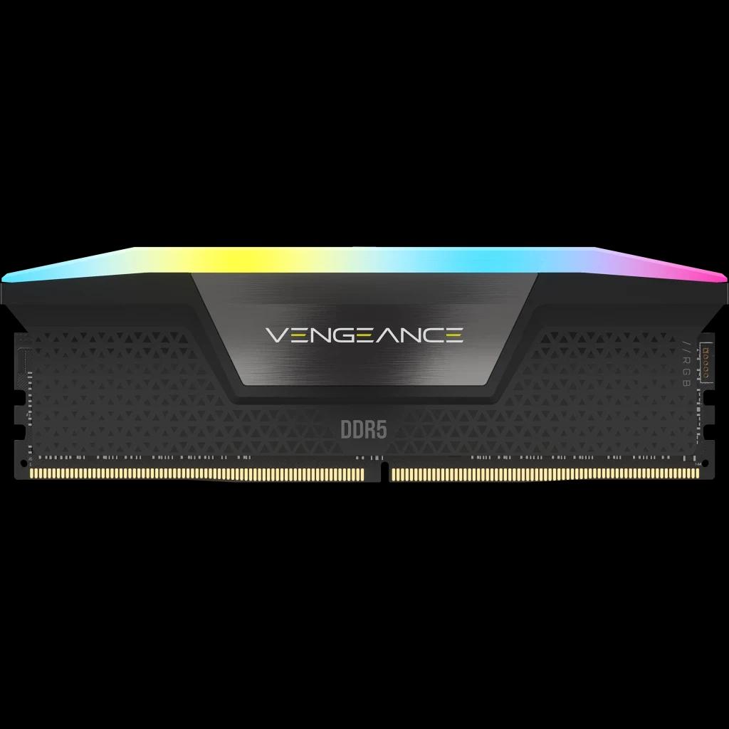 CORSAIR VENGEANCE RGB DDR5 32GB (2x16GB) 6000MHz CL36 (Black) — фото 2