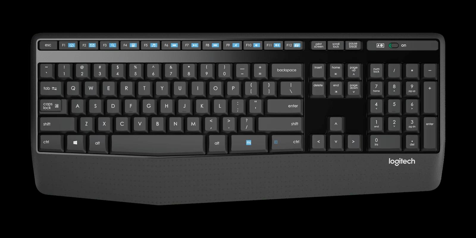 Logitech MK345 Comfort Wireless Combo (Black) — 2-rasm