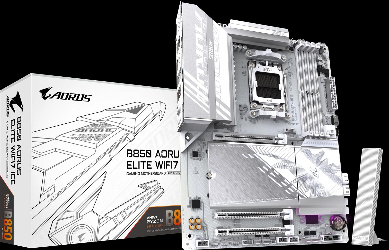 GIGABYTE B850 AORUS ELITE WIFI7 ICE — 5-rasm