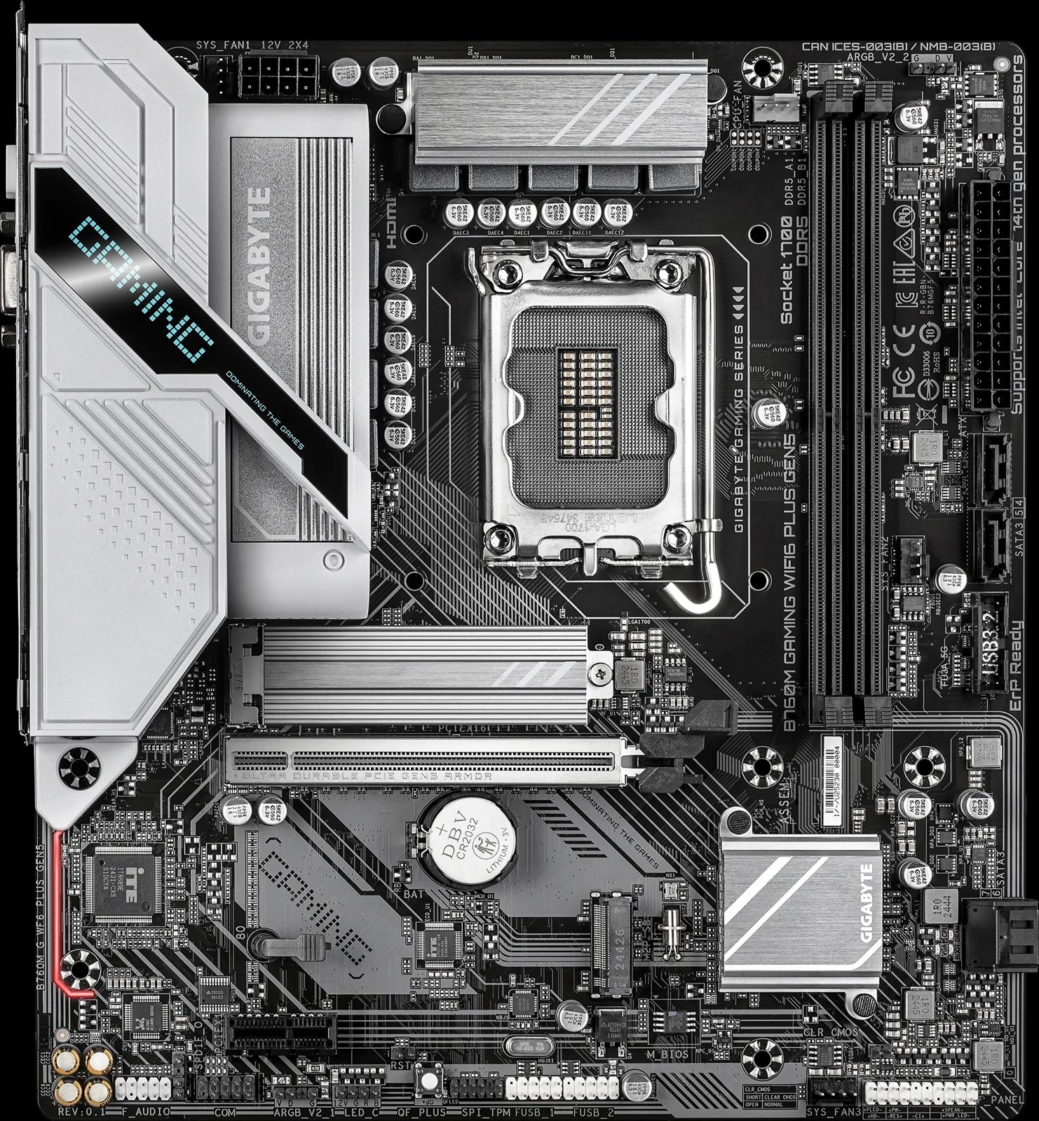 GIGABYTE B760M GAMING WIFI6 PLUS GEN5