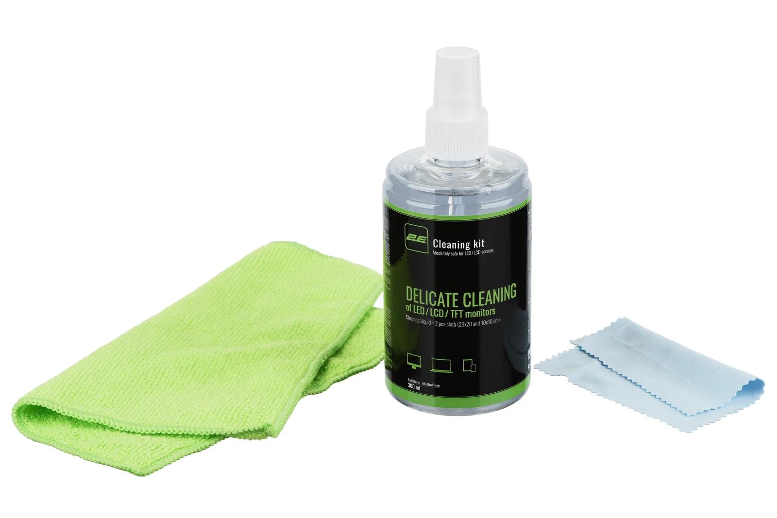 2E Cleaning Kit 300 ml + 2 cloths (Green) — фото 2