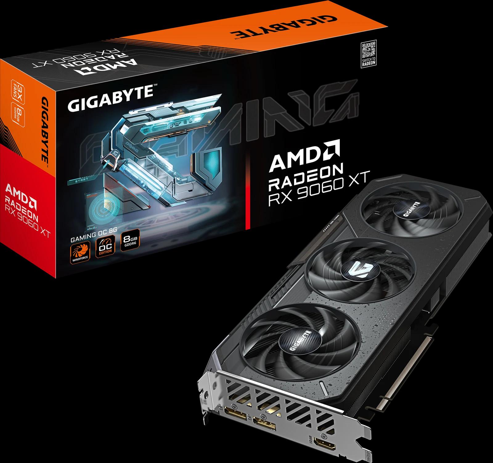 GIGABYTE Radeon RX 9060 XT GAMING OC 8G — фото 5