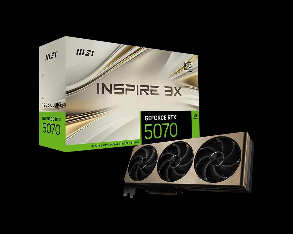 MSI GeForce RTX 5070 12G INSPIRE 3X OC