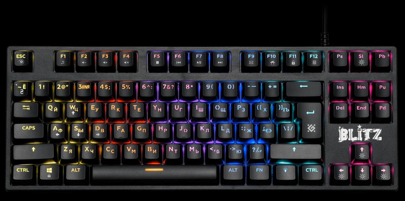 O'yin klaviaturasi DEFENDER BLITZ (BLACK)