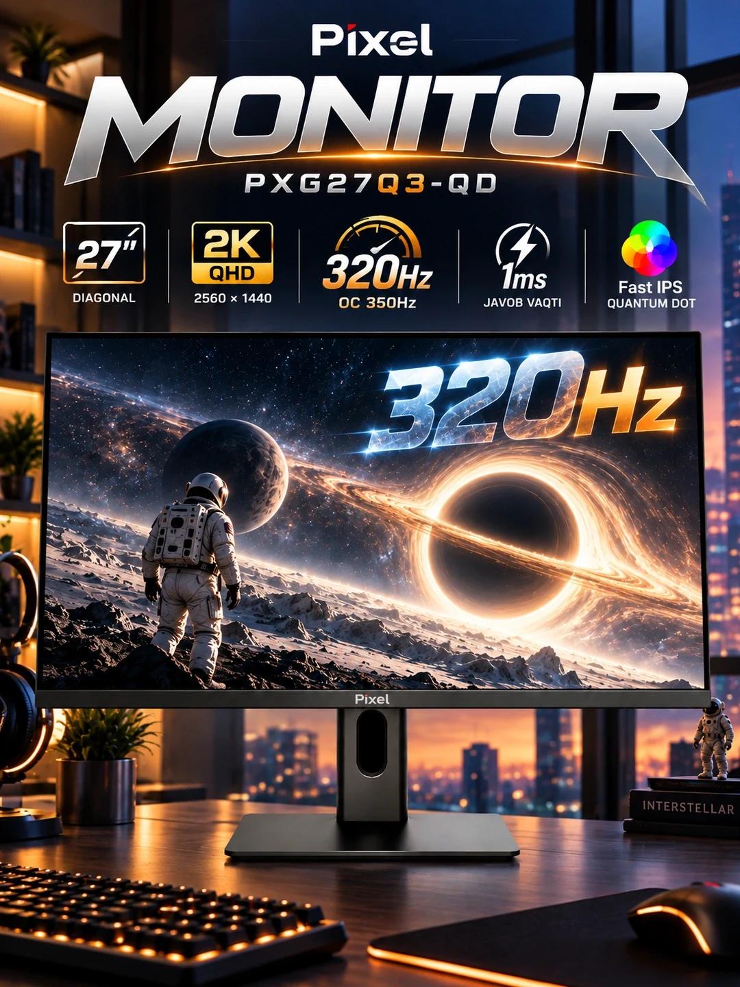 O'yin monitori Pixel PXG27Q3-QD 320Hz