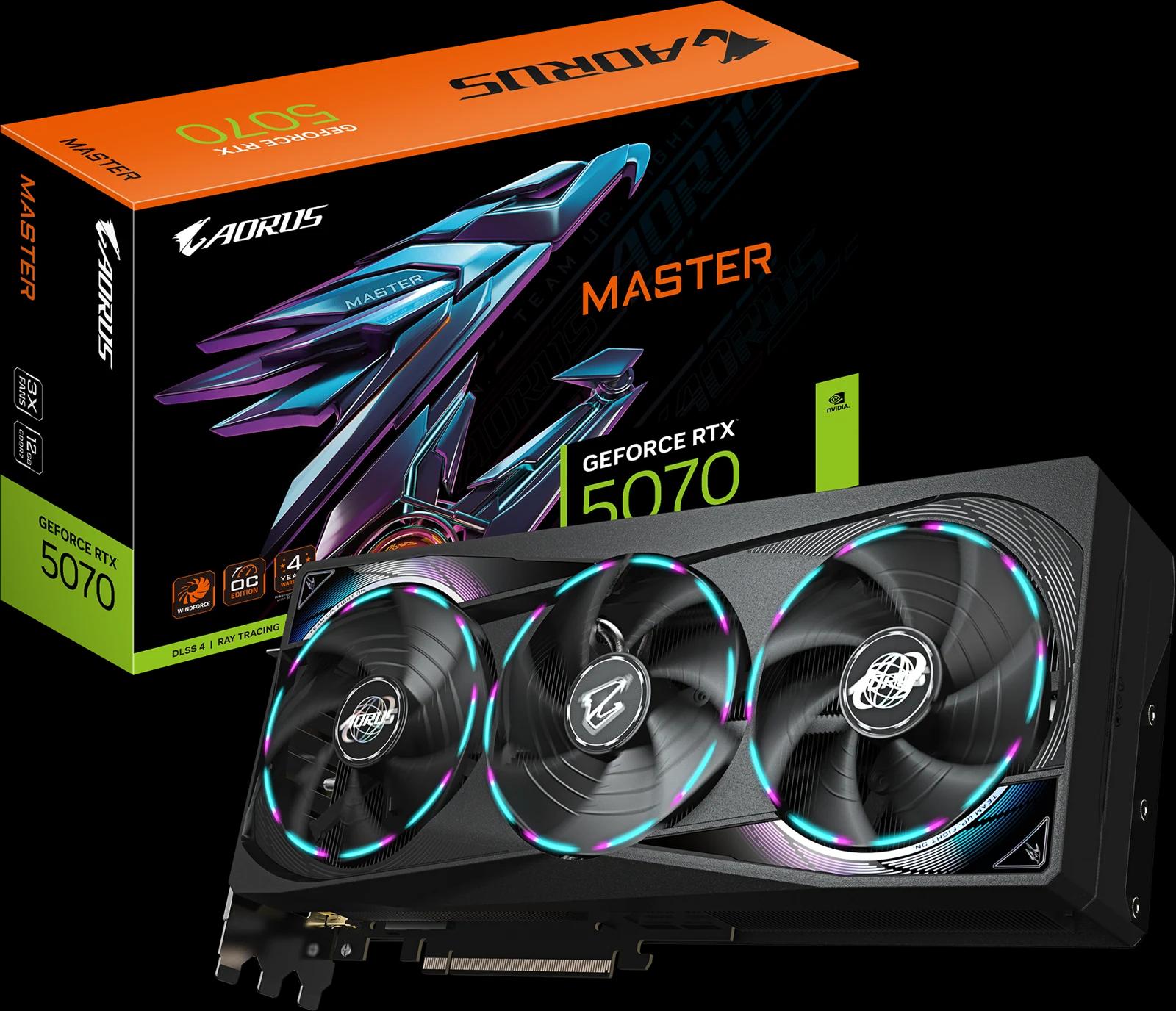 GIGABYTE AORUS GeForce RTX 5070 MASTER 12G — фото 5