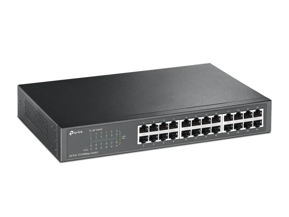 КОММУТАТОР TP-LINK TL-SF1024D 24-ПОРТОВЫЙ 10/100MBIT/S НАСТОЛЬНЫЙ/МОНТИРУЕМЫЙ В СТОЙКУ КОММУТАТОР — фото 2