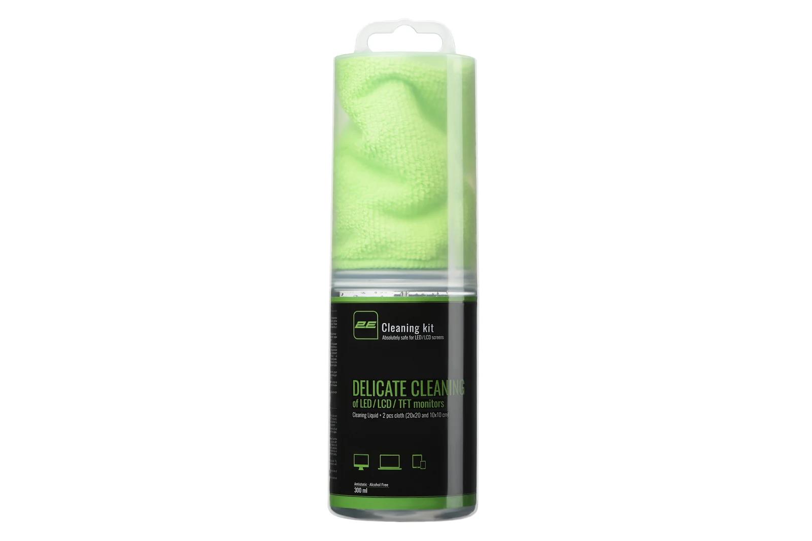 2E Cleaning Kit 300 ml + 2 cloths (Green) — фото 1