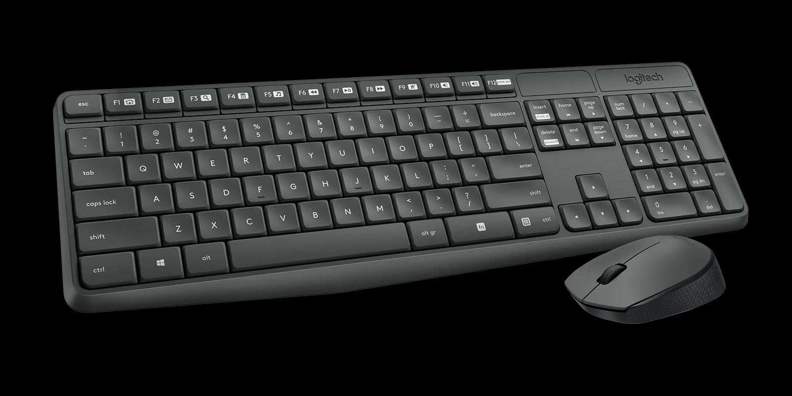 Logitech MK235 Wireless Keyboard and Mouse Combo (Grey) — 2-rasm