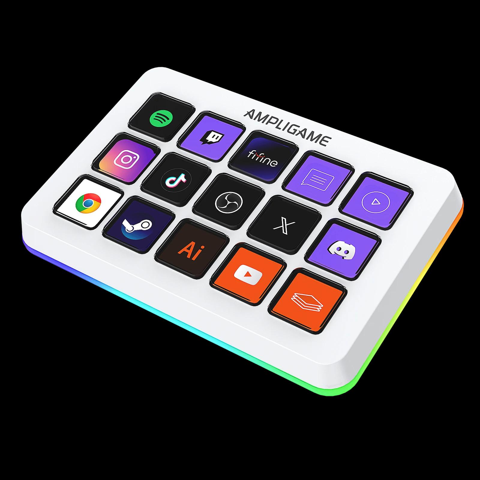 Strim-kontroller FIFINE AmpliGame D6 (White) — 2-rasm