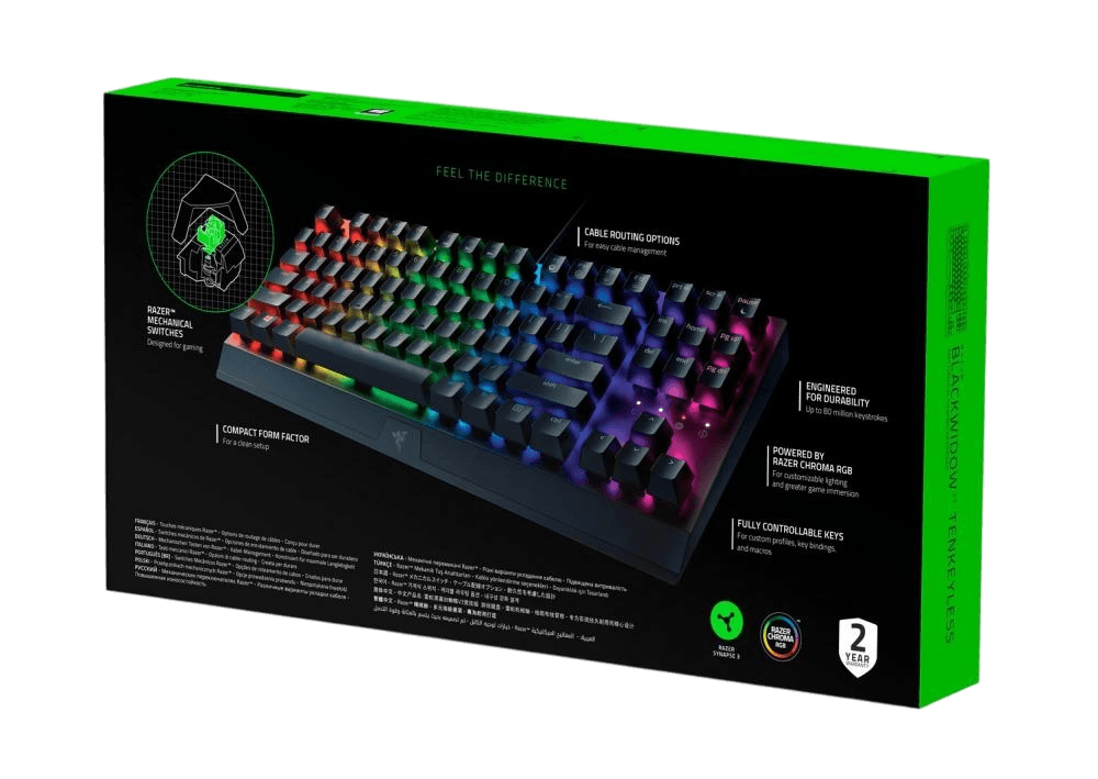 RAZER BLACKWIDOW V3 TENKEYLESS (GREEN SWITCH) — фото 3