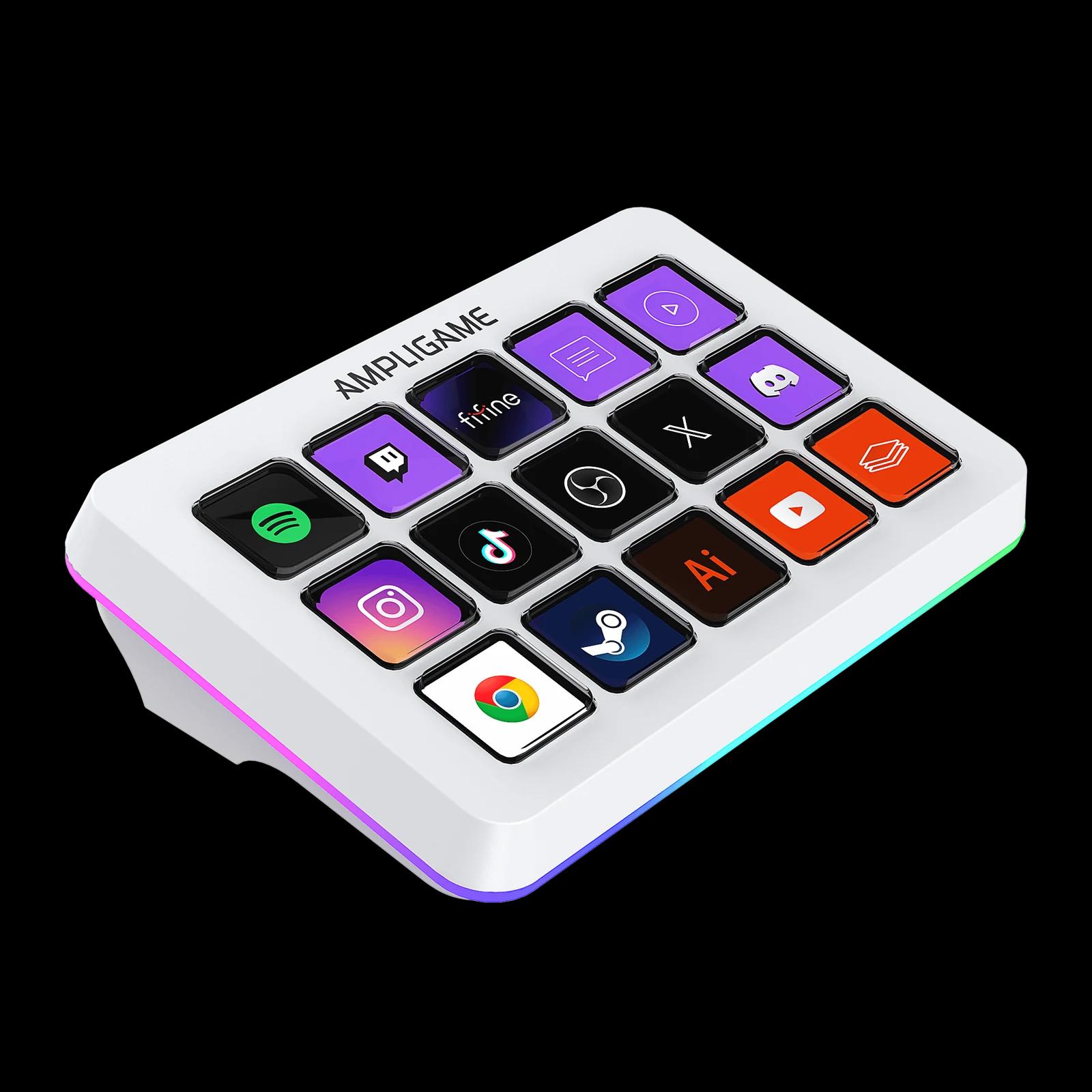 Strim-kontroller FIFINE AmpliGame D6 (White) — 3-rasm