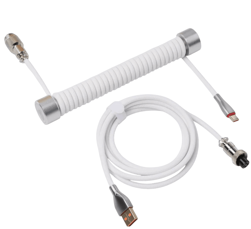 GRAVASTAR COILED AVIATOR CABLE (WHITE) — 1-rasm