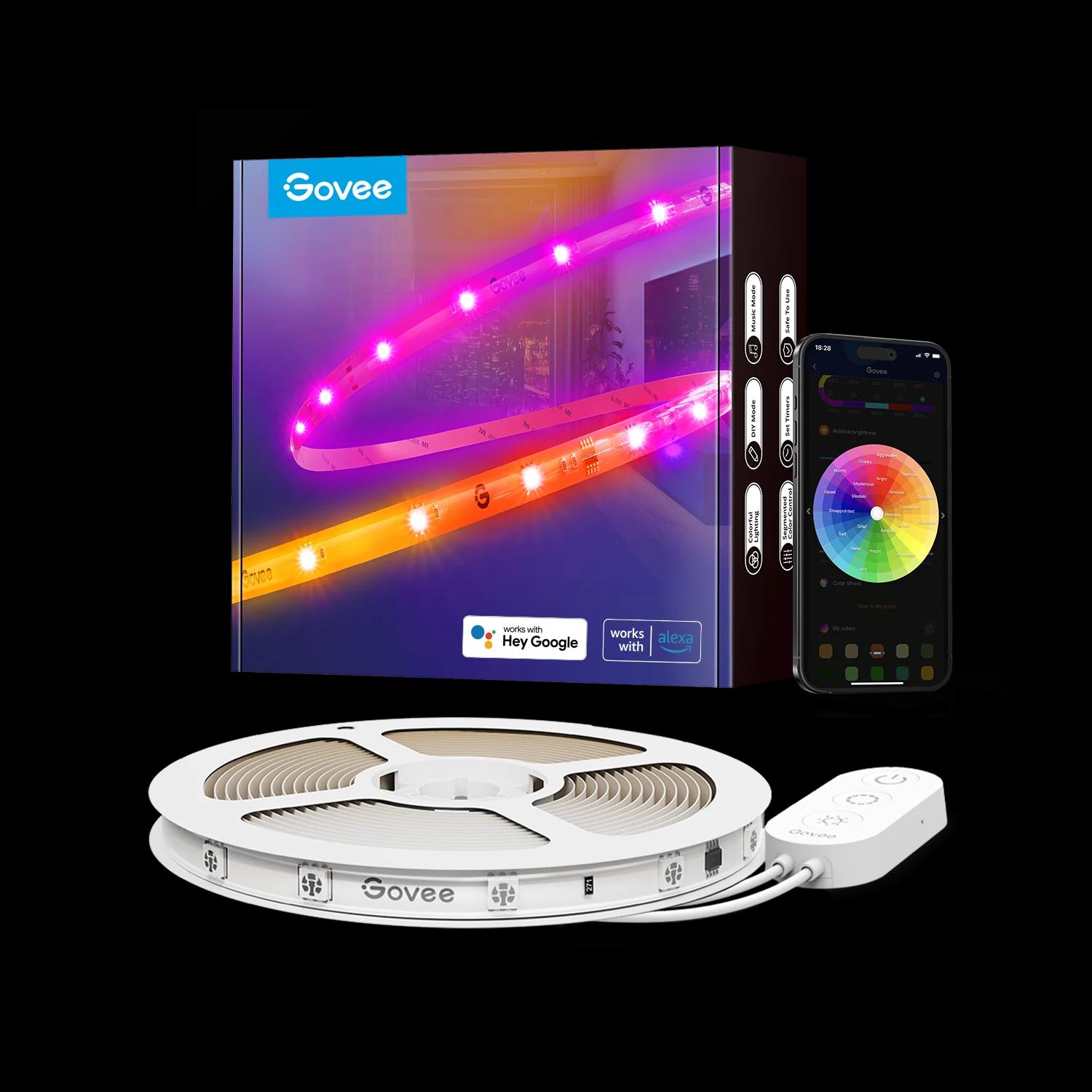 Светодиодная лента Govee RGBIC Wi-Fi + Bluetooth LED Strip Lights H619A (5 m)