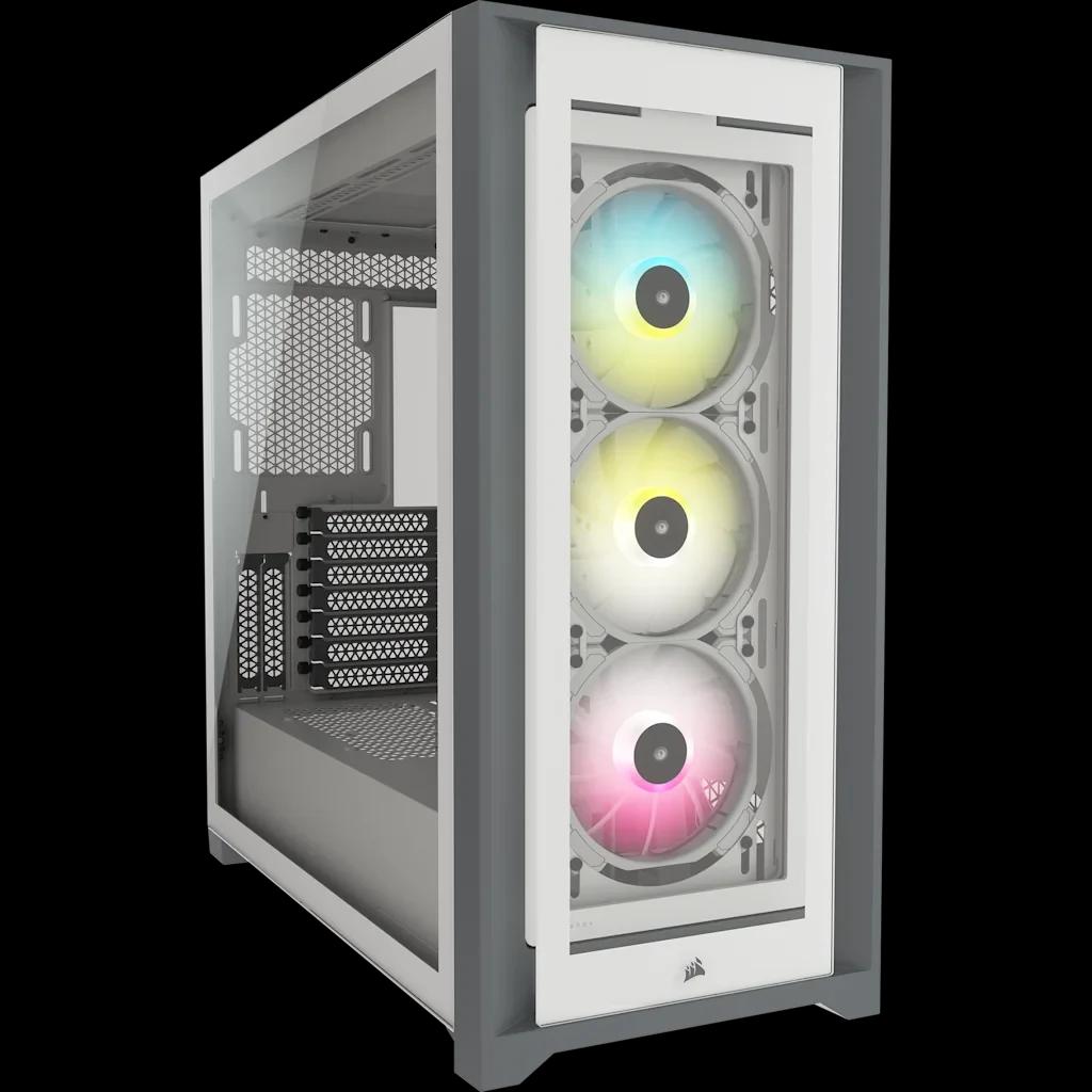 Kompyuter korpusi CORSAIR iCUE 5000X RGB (White)
