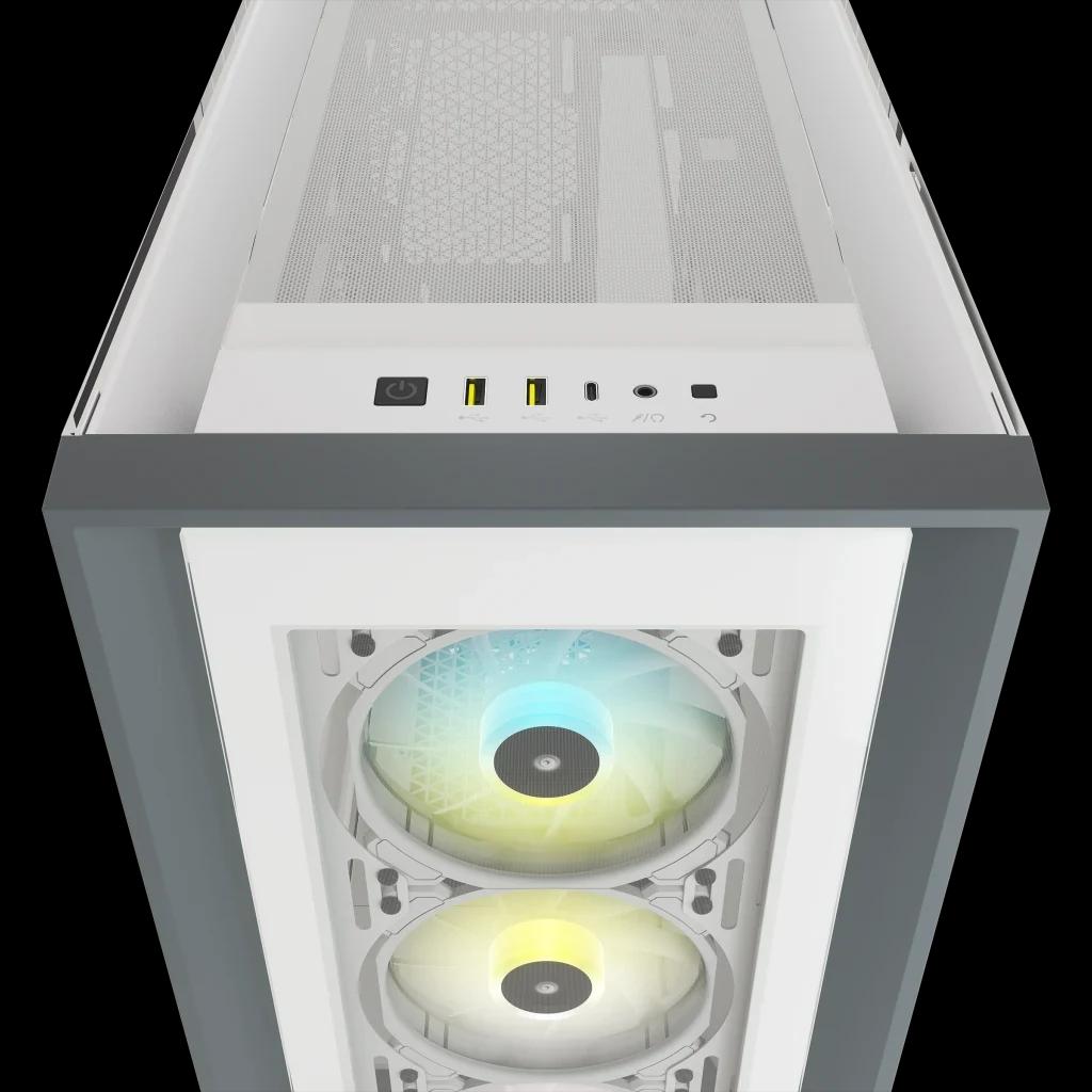 Kompyuter korpusi CORSAIR iCUE 5000X RGB (White) — 5-rasm