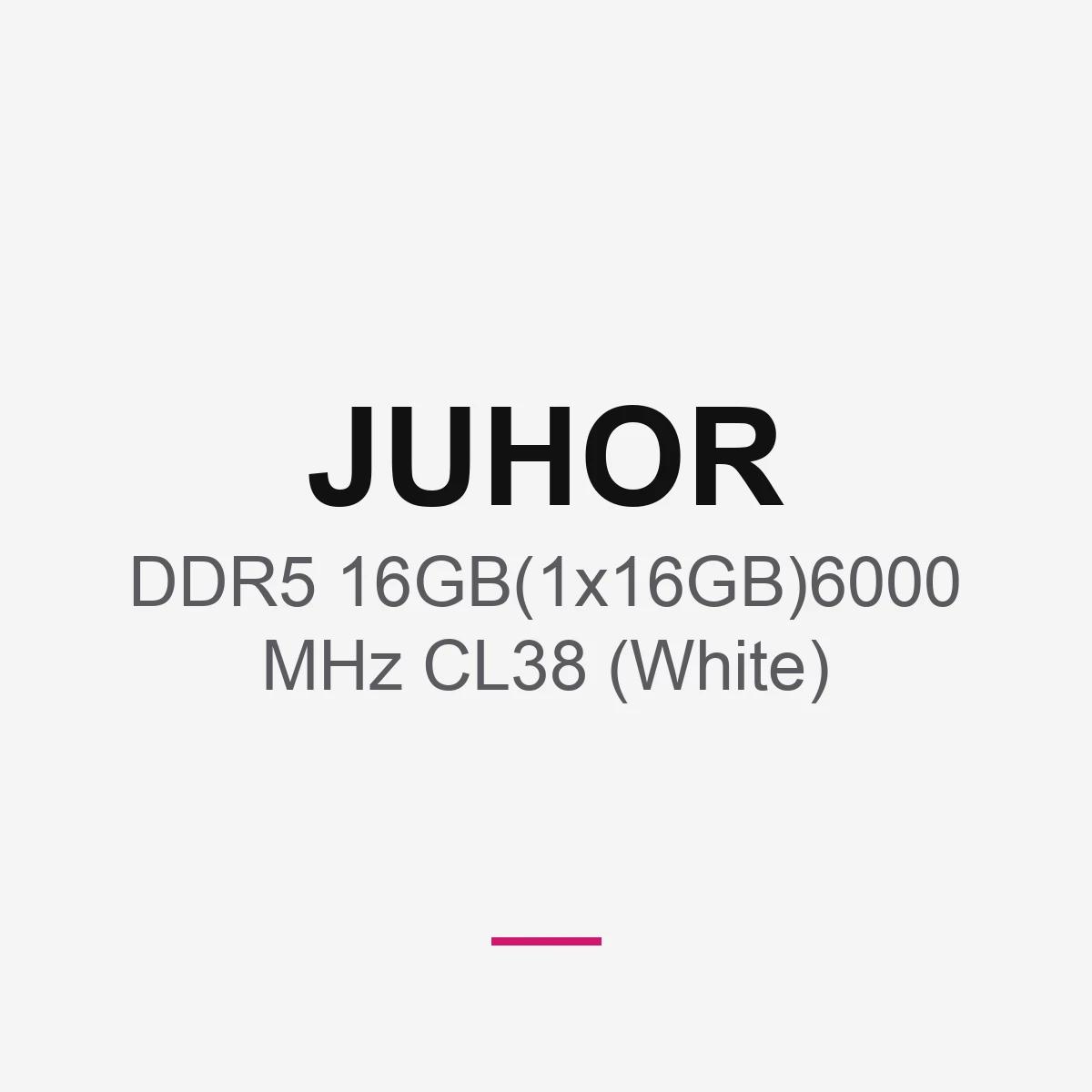 Juhor DDR5 16GB(1x16GB)6000 MHz CL38 (White)